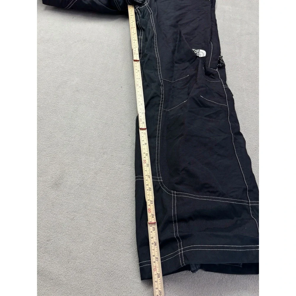 VTG The North Face Mens Black Snow Pants Contrast Stitching Small RN 61661